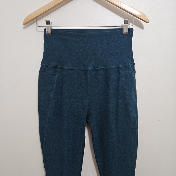 BEYOND YOGA Spacedye Out of Pocket High Waisted midi in majestic blue heather L - Picture 9 of 11